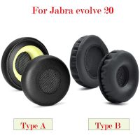 1Pair Replacement Leather Ear Pads Cushion Cover Earpads for Jabra Evolve 20 20se 30 30II 40 65 65 Uc Ms Headset