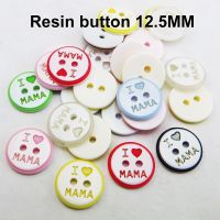 50PCS RESIN Baby Buttons Decoration 12.5MM Coat Boots Sewing Clothes Accessory Pearl High Quantity Kids Button  R-328 Haberdashery