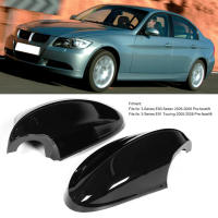 【COD】Pair of Rearview Mirror Cover Caps 51167135097 51167135098 Fits for E90 E91 325i 328i Sedan 330i 05-08