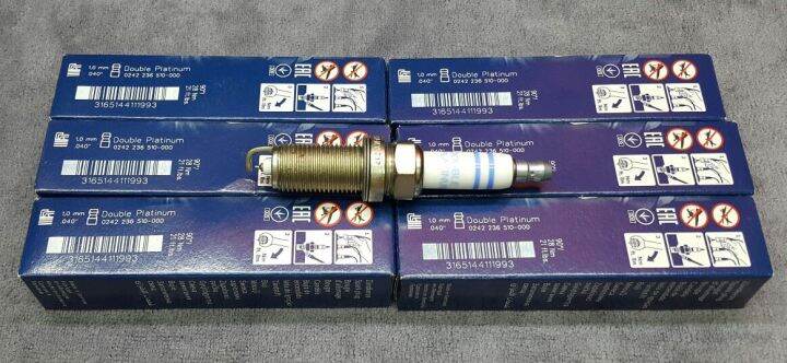 6pcs Set Bosch Double Platinum Spark Plug for BMW 1 E81 E82 E87