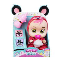 Baby Dolls Cry Doll Mini Cute Baby Cry Tears Toy PVC Action Figure Doll with Pacifier Bottle Tears Surprise Kids Christmas Gifts