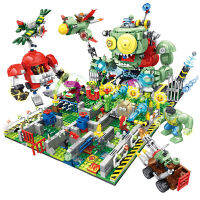 Plants Vs. Zombies Battle Of The Seabed Sky รุ่น Building Blocks อิฐชุด Peashooter Gatling Pea Shooter รูปของเล่นของขวัญ