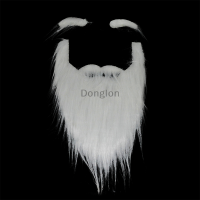 Donglon Party Performance props Santa claus สีขาวเคราสีขาวชุดคิ้ว hallowee