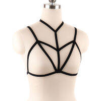 10pcs Womens Elastic Bandage Goth Cage TOP Body Harness Cross Crop Straps Lingerie y Fashion Hollow Out Hot Sale