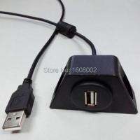 In Car USB 2.0 Dashboard Flush Mount USB Extension Cable 2M