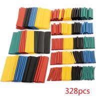 100/127/140/164/328/530Pcs Assorted Polyolefin Heat Shrink Tubing Tube Cable Sleeves Wrap Wire Set Mixed Color/Black