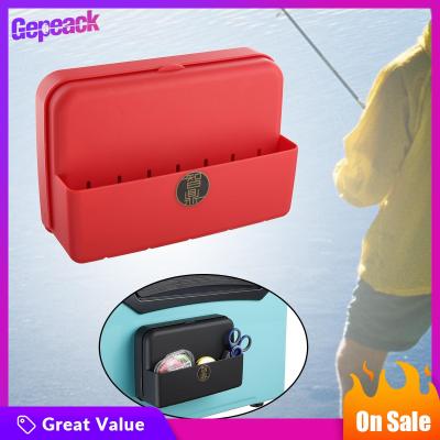 Gepeack กล่องอุปกรณ์ตกปลากล่องข้างกล่องอเนกประสงค์ตกปลาสำหรับตกปลาเครื่องมือกิจกรรมกลางแจ้ง