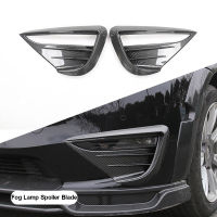 For Tesla Model Y Fog Lamp Spoiler Blade Trim Cover Woof Tooth Wind ABS Decoration Sticker Car Accessories