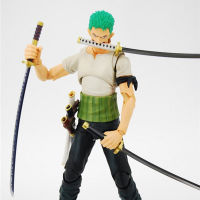 อะนิเมะ One P Iece Roronoa Zoro ที่ผ่านมาสีฟ้าตัวแปรก้องชนิดบรรจุกล่อง18เซนติเมตรพีวีซีรูปการกระทำรูปแบบการเก็บตุ๊กตาของเล่น