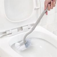 1PC Toilet Brush Dead Corner Decontamination Cleaning Double Side Curved Plastic Brush Toilet Bathroom Long Handle Brush