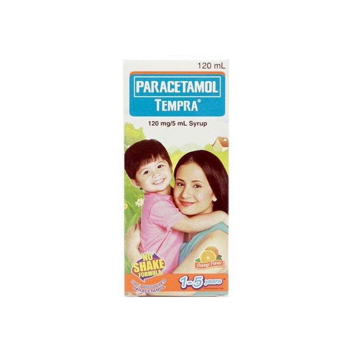 HOT HVPCS Tempra Paracetamol Syrup 120mg/5ml 120ml Orange Flavor - for ...