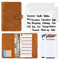 A6 Planner Notebook Agenda Budget Workbook French Budget Envelope Binder Binder Pockets For Money Budget Saving Bill Organizer