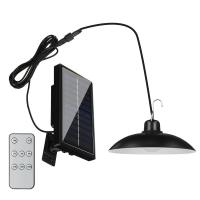 Waterproof Double Head Solar Led Light Outdoor Indoor Pendant Light Led Solar Lamp with Cable for Garden Decoration Wall Lamp