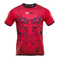 Muangthong United : เสื้อคอกลมเมืองทองยูไนเต็ดสีแดงลายกิเลน