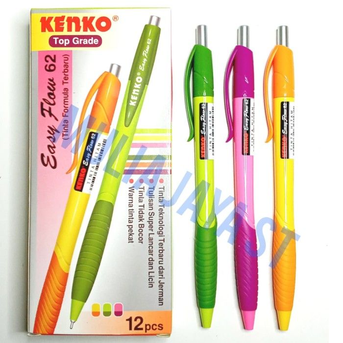 Pulpen Ballpoint Kenko Easyflow Pen Lazada Indonesia