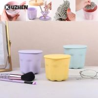 ▧  Brushes Cleaner Makeup Cleaning Cup With Drying Rack Washing Tools Storage Holder