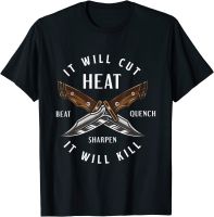 Fire Forged Knife Maker Bladesmith Blacksmith O-Neck Cotton T Shirt Men Casual Short Sleeve Teeshirt Dropshipping