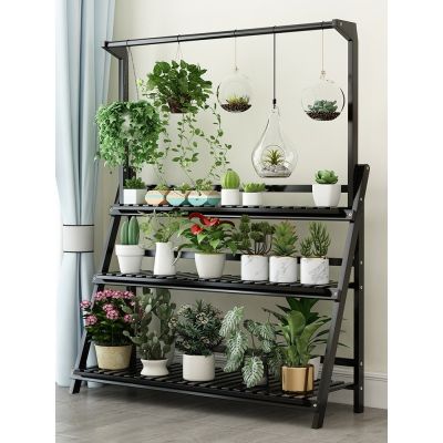 [COD] Hanging special flower shelf living room floor-to-ceiling balcony succulent green dill simple multi-function