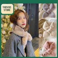 YNDVQO STORE ข้น ผ้าคลุมไหล่ ฤดูหนาวที่อบอุ่น ผ้าพันคอข้าม คออุ่น สีทึบ ผ้าคลุมไหล่