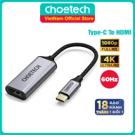 Hub Chuyển Đổi USB Type C to HDMI CHOETECH HUB-H10 Độ Phân Giải 4K 60Hz thumbnail