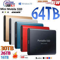 Portable SSD Type-C USB 3.1 4TB 6TB 16TB 30TB SSD ฮาร์ดไดรฟ์2TB External SSD M 2สำหรับแล็ปท็อปเดสก์ท็อป SSD Flash Memory Disk