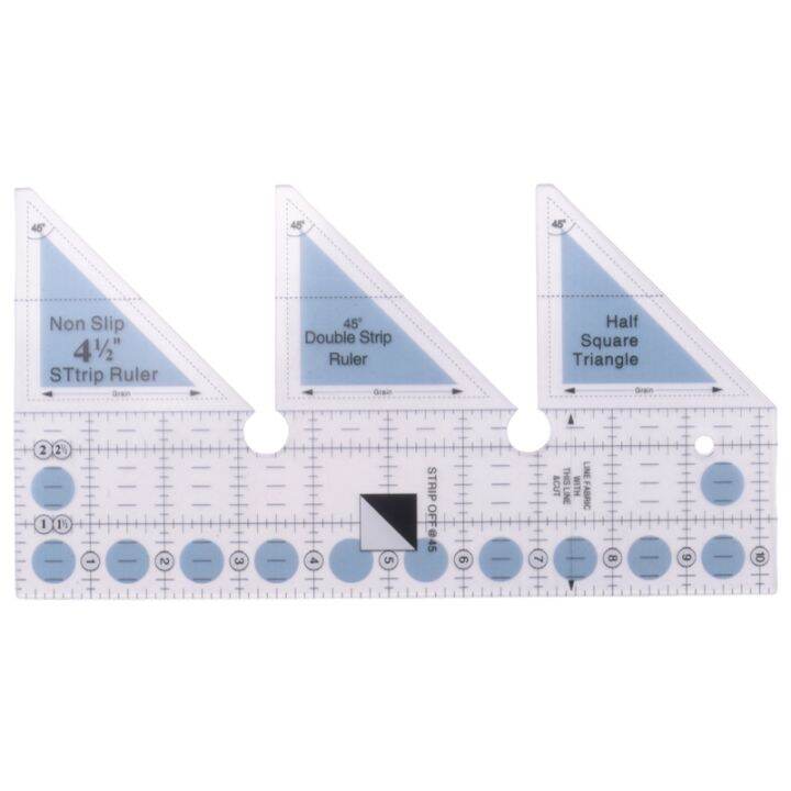 Creative Ruler Grids 45 Degree Double Strip Ruler NonSlip Quarter