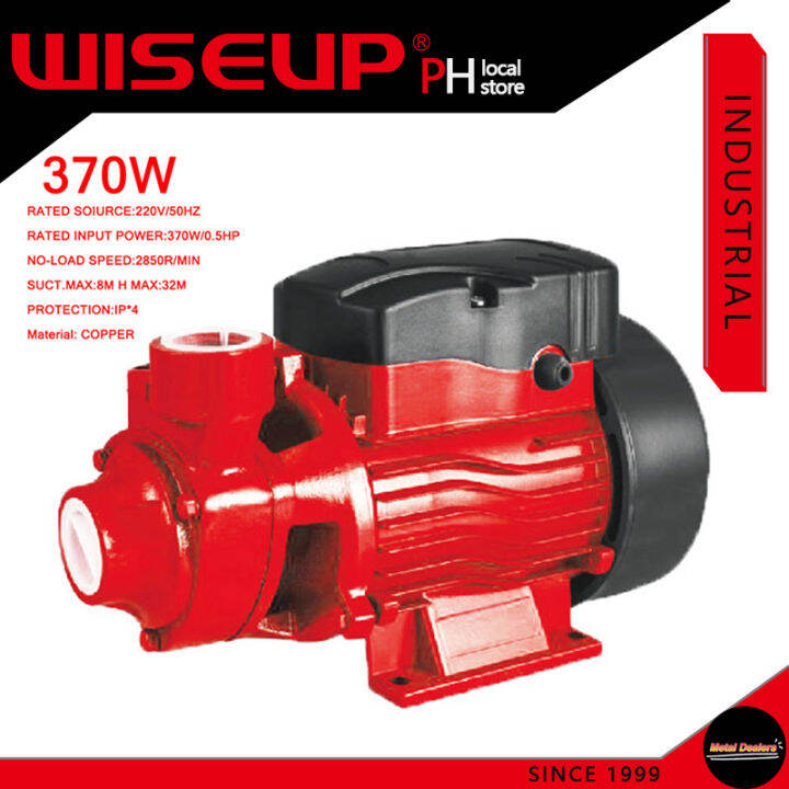 WISEUP Original 370W Heavy Duty Electric Clean Peripheral Water Booster Pump ( 220V 0.5HP