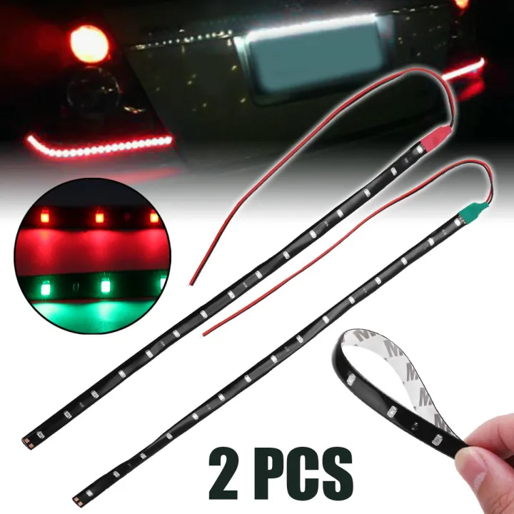 1 Pair Of Stainless Steel Red & Green LED Navigation Signal Bulb Light