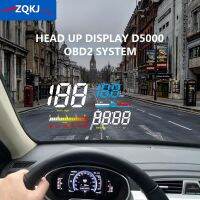 卐 FGHTRF ZQKJ D5000 OBD2 Up Display for Car Speedometer Windshield Projetor Accessory Alarm