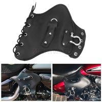 Universal Motorcycle Rider Leather Side Saddle Heat Shield Deflector