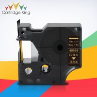 Labeling tape Compatible for Dymo D1 40924 Label Tape 9mm Gold on Black for Dymo LabelManager LM 280 LM 160 Label Ribbon Printer