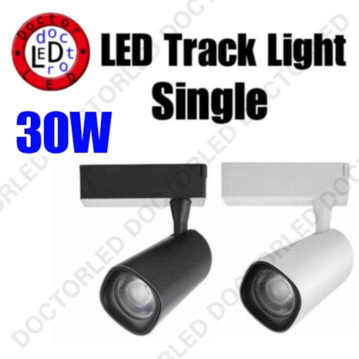 30W Track Light LED Single Ceiling Light Led Lampu Trek Lampu Siling