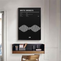 2023 ◈ Black Arctic Monkeys AM Album Music Typography Poster and Print Wall Art Picture Canvas Painting for Teen Room Modern Home Decor