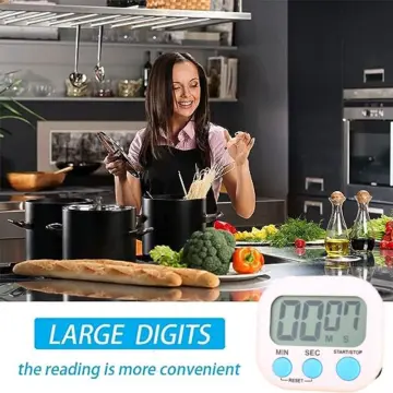 Digital Cooking Timers for Kitchen Baking Big Digits Loud Alarm