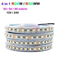 ❡✌ 5M RGBW/RGBWW 4 color in 1 LED Strip Tape 60/84/96leds/m 5050 SMD flexible high brightness Lights Bar DC 12V 24V IP30/65/IP67