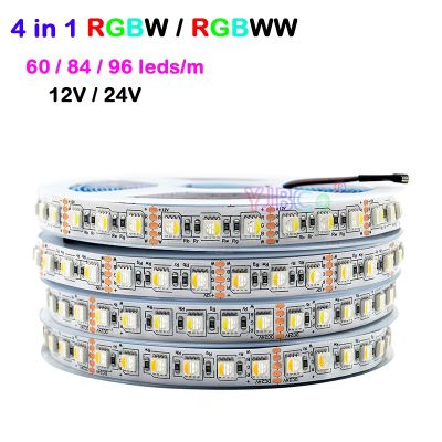 ❡✌ 5M RGBW/RGBWW 4 color in 1 LED Strip Tape 60/84/96leds/m 5050 SMD flexible high brightness Lights Bar DC 12V 24V IP30/65/IP67