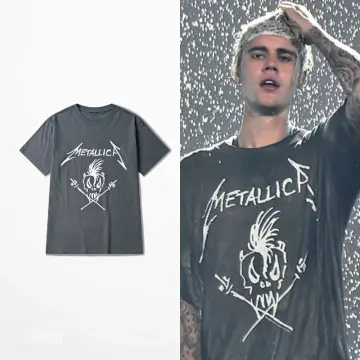 Justin bieber outlet metallica t shirt