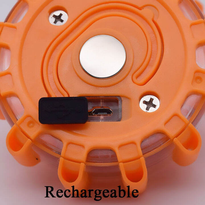 LED Emergency Lights Flare 9Modes Safety Warning USB Rechargeable