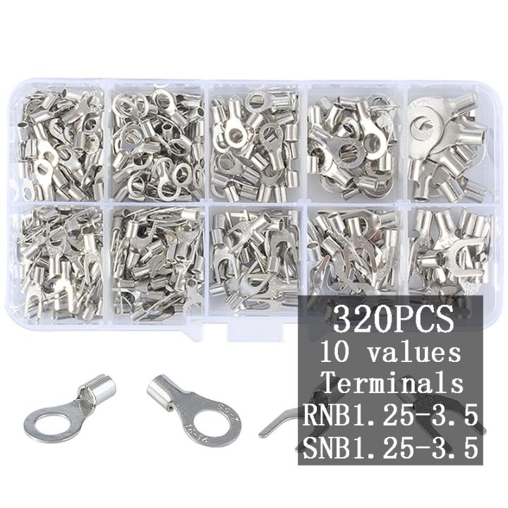 yf-320pcs-box-snb-rnb-sizes-terminal-10-in-1-combination-non-insulated-fork-u-shaped-cable-wire