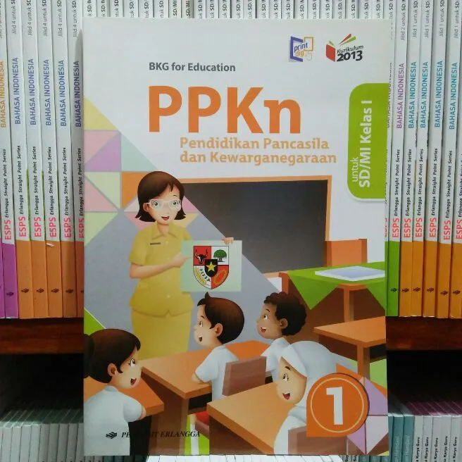 BUKU PPKn SD/MI KELAS 1 PENERBIT ERLANGGA | Lazada Indonesia