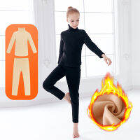 Girls Women Dance Leotard Sports Suits Black Thick Warm Up Stretch Dance Wear Gym Outfit For Kids