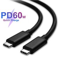 สายเคเบิล USB C ถึง USB C 10ชิ้นเหมาะสำหรับ S20 Samsung เหมาะสำหรับ Xiaomi PD 60W สายชาร์จเร็วสำหรับ Macbook Pro Ipad Pro Charger Type C