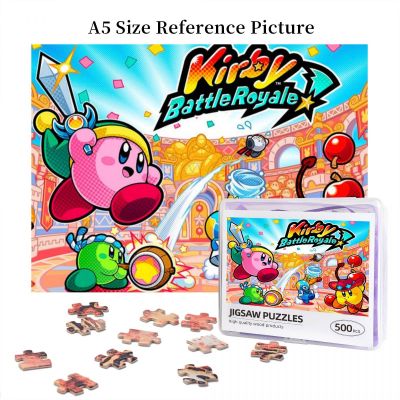 Kirby Wooden Jigsaw Puzzle 500 Pieces Educational Toy Painting Art Decor Decompression toys 500pcs