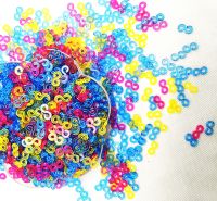 【hot】✠❈◙  500/100pcs S Loom Rubber Bands Plastic Jewelry Connectors Necklace Making Colorful Clasp