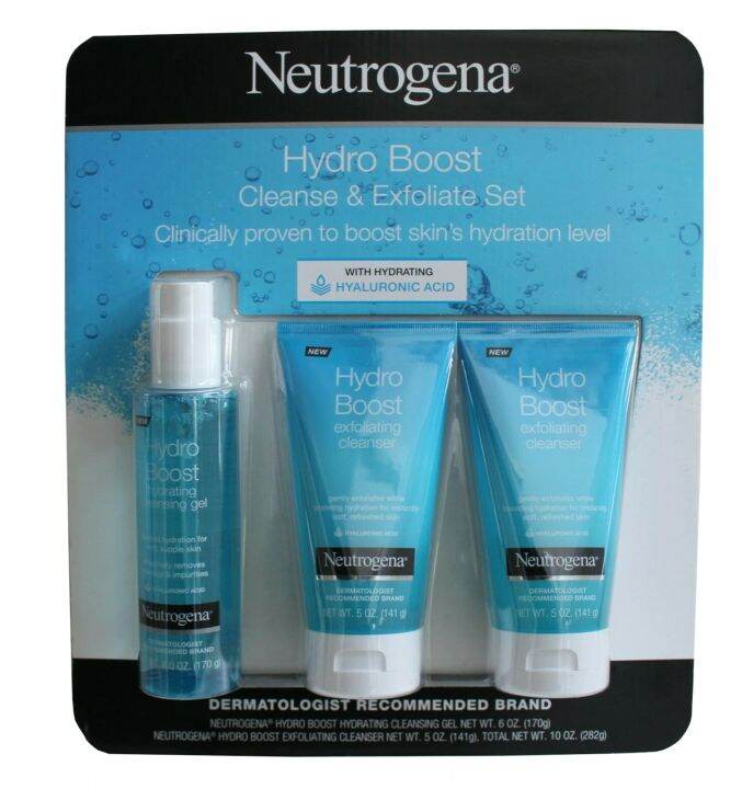 Neutrogena Hydro Boost Cleanse and Exfoliate Set Lazada PH