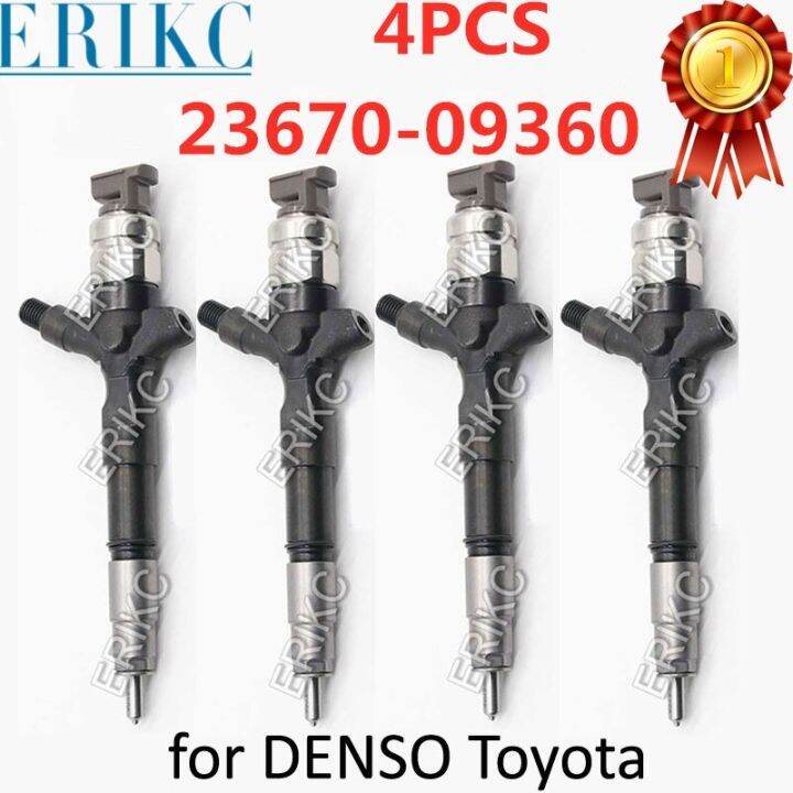 4Pcs 23670 09360 Diesel Injector Sprayer Set 23670-09360 Fuel Injection ...