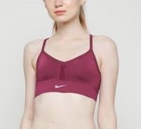 CJ5876-671 Sport Bra NIKE SEAMLESS BRA LIGHT SUPPORT สีม่วงมังคุด #ของแท้ #ส่งฟรี