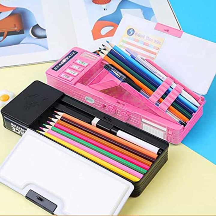 pop-up-multi-functional-pencil-case-mechanical-deformation-combination-lock-stationery-box-girl-cute-pencil-case-school-student-pencil-box-cartoon-plastic-pen-case