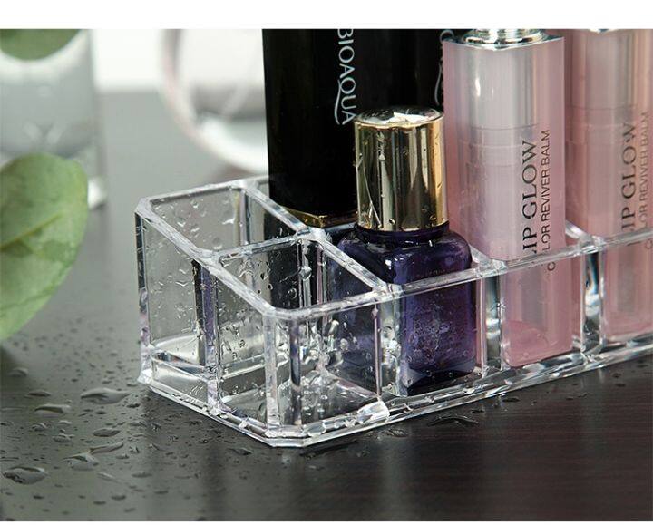 no-5-cosmetic-organizer-ชั้นวางเครื่องสําอาง-ชั้นวางลิปสติก-กล่องใส่ลิปสติก-12-ช่อง