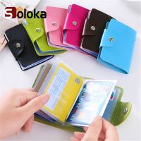 24 Bits Credit Card Holder Business Bank Card Pocket PVC Large Capacity Card Cash Storage Clip Organizer Case ID Holder Pouch Card Holders